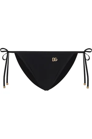 Dolce & Gabbana Logo-plaque side-tie bikini bottom