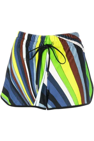 Puccini Kaleidoscopic-print drawstring mini shorts