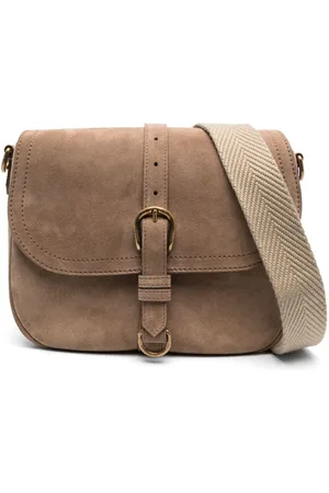 Golden Goose Buckle-detail suede crossbody bag
