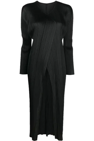 PLEATS PLEASE ISSEY MIYAKE Monthly Colors plissé single-breasted coat