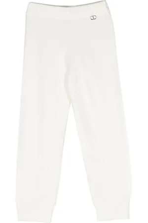 Twin-Set Logo-plaque knitted track pants