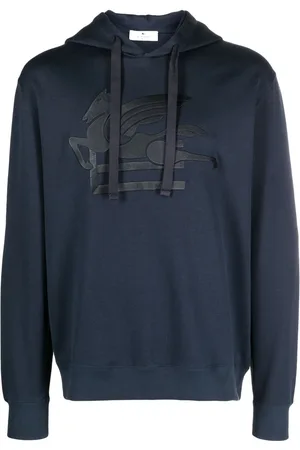 Etro Logo-embroidered cotton hoodie