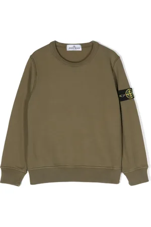 Stone Island Compass-patch cotton sweatshirt