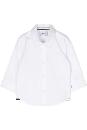 HUGO BOSS Logo-embroidered cotton shirt