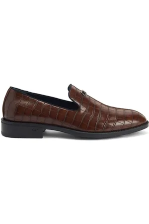 Giuseppe Zanotti Imrham crocodile-effect loafers