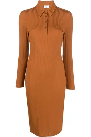 Filippa K Ribbed jersey polo dress