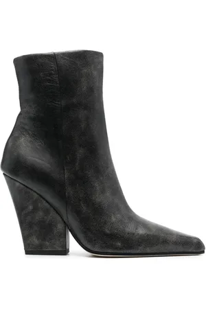 PARIS TEXAS 90mm pointed-toe leather ankle boots