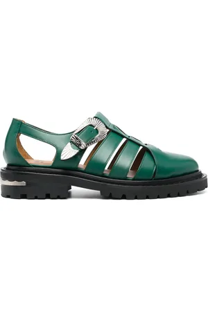 TOGA VIRILIS Cut-out leather sandals