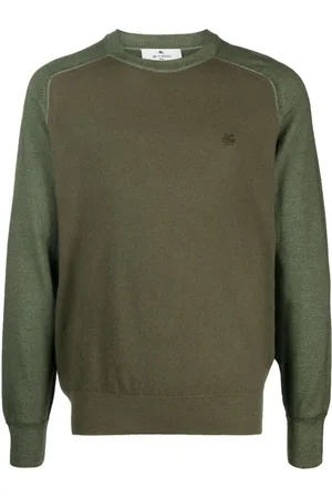 Etro Logo-embroidered virgin wool jumper