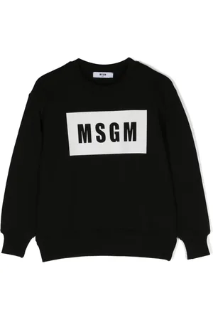 Msgm Logo-print cotton sweatshirt