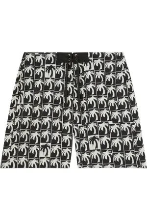Palm Angels Logo-print swim shorts