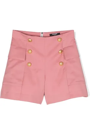 Balmain Button-detail zip-up shorts