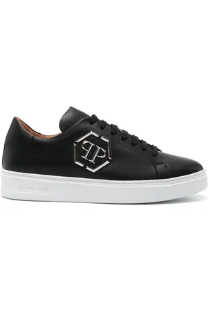 Philipp Plein Logo-plaque leather sneakers