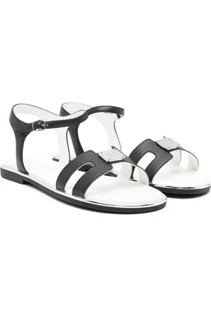 Liu Jo Logo-plaque round-toe sandals