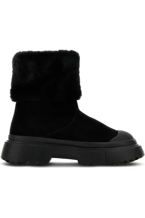 Hogan Faux-fur suede boots