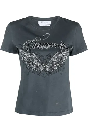 BLUMARINE Logo-print cotton T-shirt