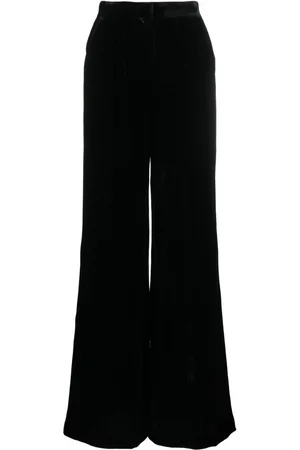 Alberta Ferretti Velvet palazzo trousers