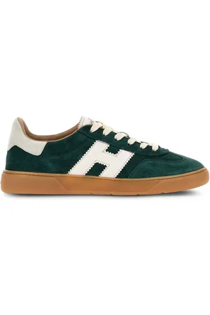 Hogan Logo-patch leather sneakers