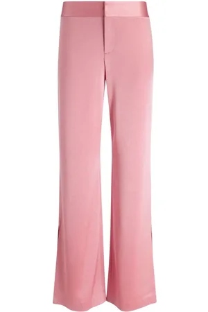 Alice + Olivia Deanna High Waisted Vegan Leather Bootcut Pant in