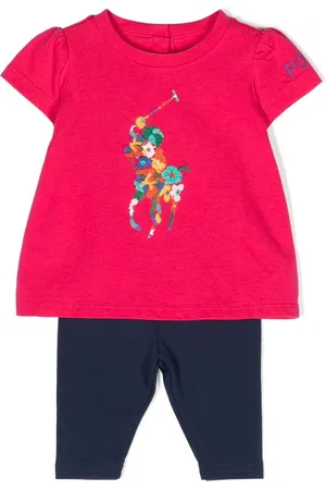 Polo Ralph Lauren Baby Girl's 2-piece Short Sweatsuit Set In Camden Floral