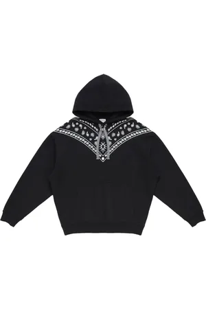 MARCELO BURLON Bandana-embroidered drawstring hoodie