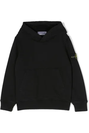 Stone Island Compass-patch cotton hoodie