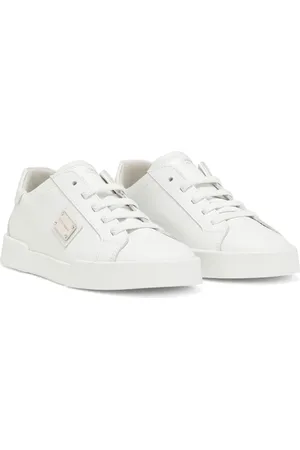 Dolce & Gabbana Logo-plaque leather sneakers