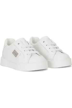 Dolce & Gabbana Logo-plaque leather sneakers