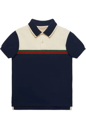 Polo shirts Gucci - Bee patch white cotton piquet polo shirt