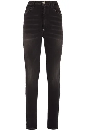 Philipp Plein High-rise skinny faded jeans