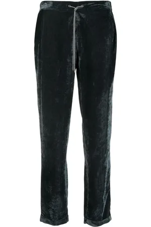 Fabiana Filippi Drawstring-waist velvet trousers
