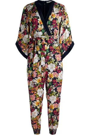 ALICE+OLIVIA Walda flowy-sleeve wrap jumpsuit