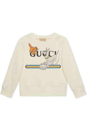 Gucci Boys' Wool Tiger Intarsia Sweater - Blue Sizes 7-16, Boys