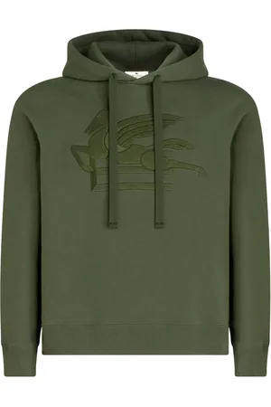 Etro Logo-embroidered cotton hoodie