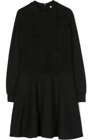 Twin-Set Georgette ruffle jersey dress