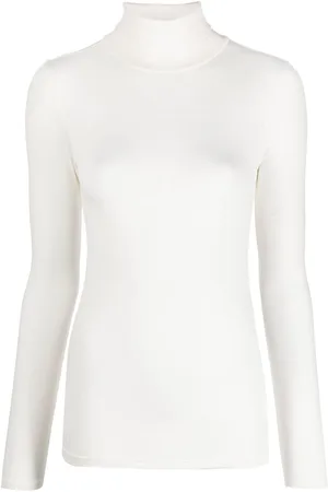Ralph Lauren Stretch ribbed turtleneck top