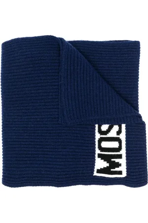 Moschino Logo-intarsia ribbed scarf