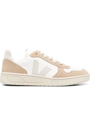 Veja V-10 panelled lace-up sneakers