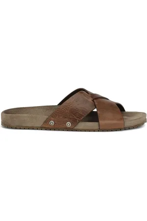 Dolce & Gabbana Distressed leather slides