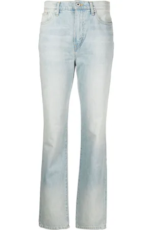 Kenzo Japanese high-waisted straight-leg jeans