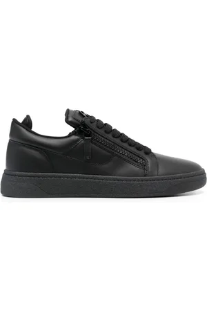 Giuseppe Zanotti Side-zip leather low-top sneakers