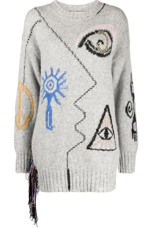 Stella McCartney Folk graphic-embroidered jumper