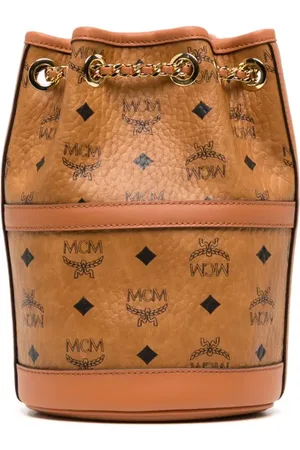 MCM Mini Aren chain leather backpack