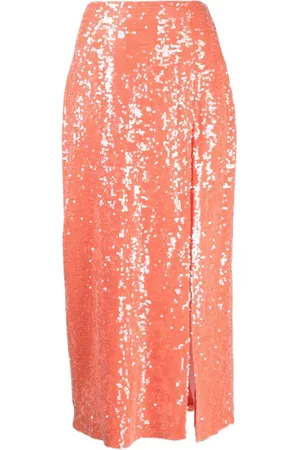 ROTATE Sequin Midi Pencil Skirt - Orchid Pink – The Frankie Shop