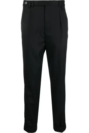 Brunello Cucinelli Cropped virgin-wool tapered trousers