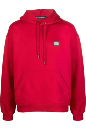 Dolce & Gabbana Logo-plaque cotton hoodie