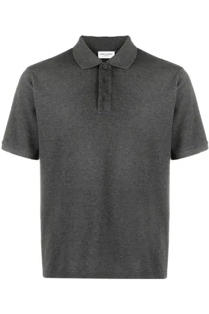 Saint Laurent Embroidered-logo polo shirt