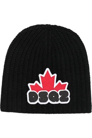 Dsquared2 Logo-patch ribbed beanie