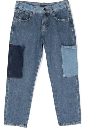Emporio Armani Contrasting-pocket straight-leg jeans