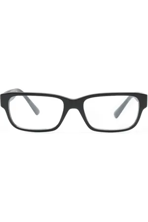 Prada Logo-print rectangle-frame glasses